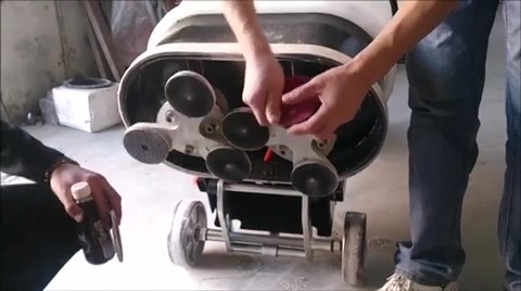 De marmeren Malende Machine Hand380v van de Graniet Concrete Vloer In drie stadia